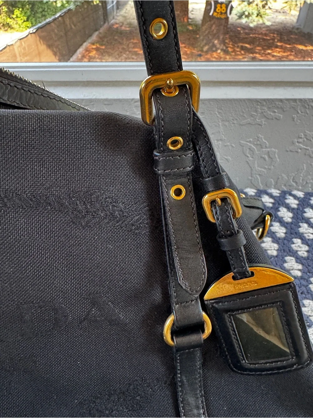 Prada Milano Jacquard Tote - Authentic
